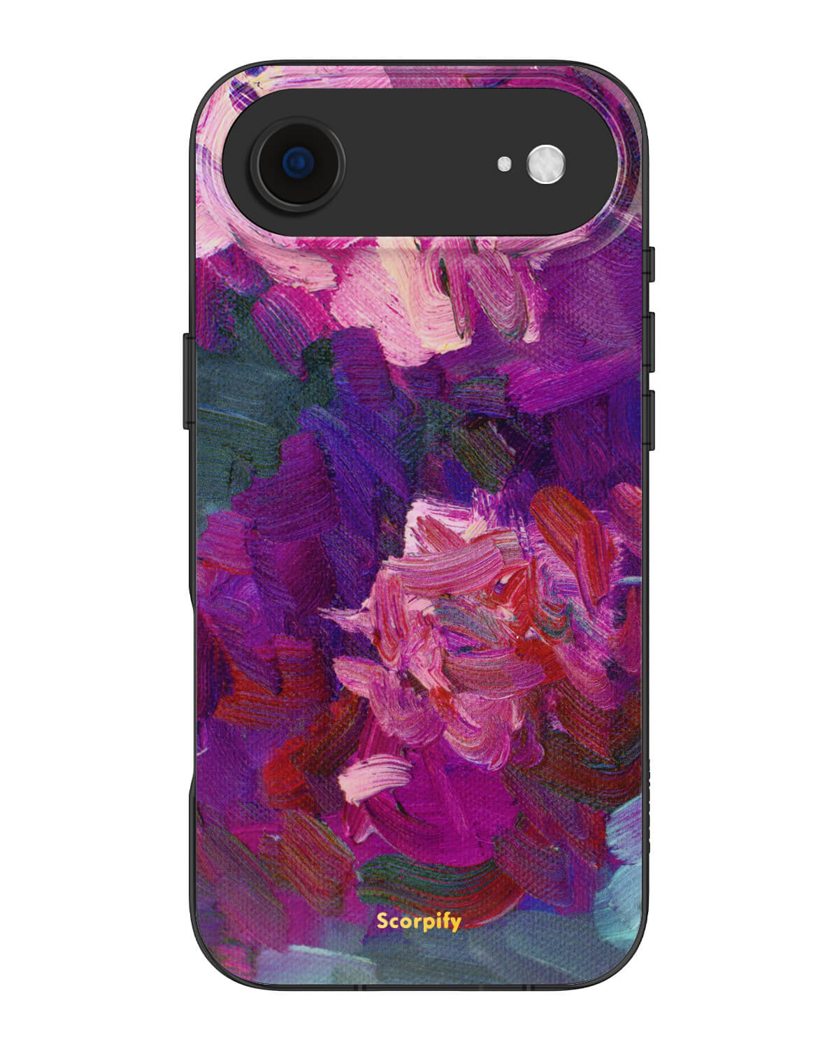 Abstract lilac brush pattern designed for MagSafe use
