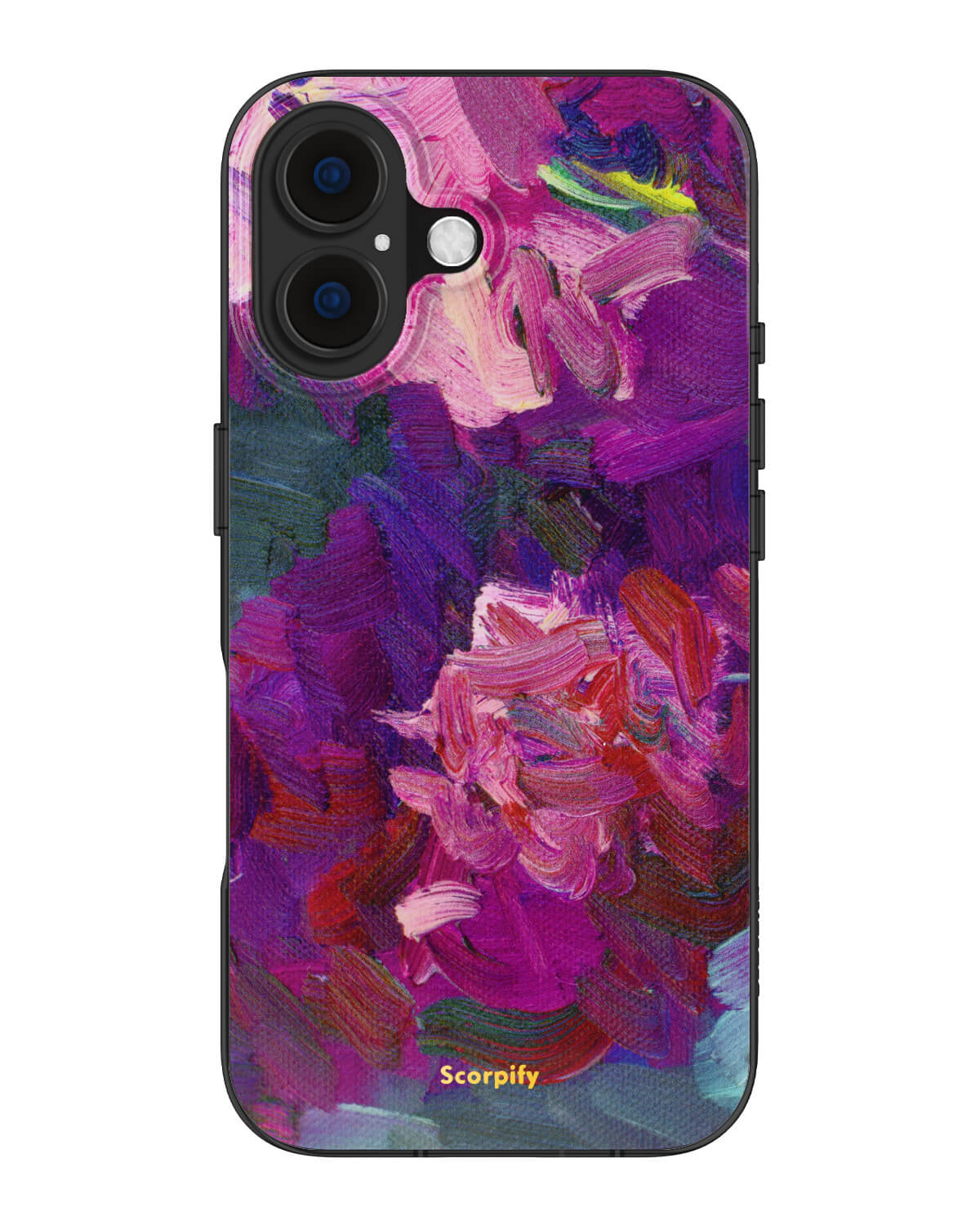 Fine art–inspired lilac texture showcased on this iPhone case