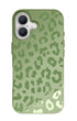 Nature-inspired moss leopard design for modern phone case