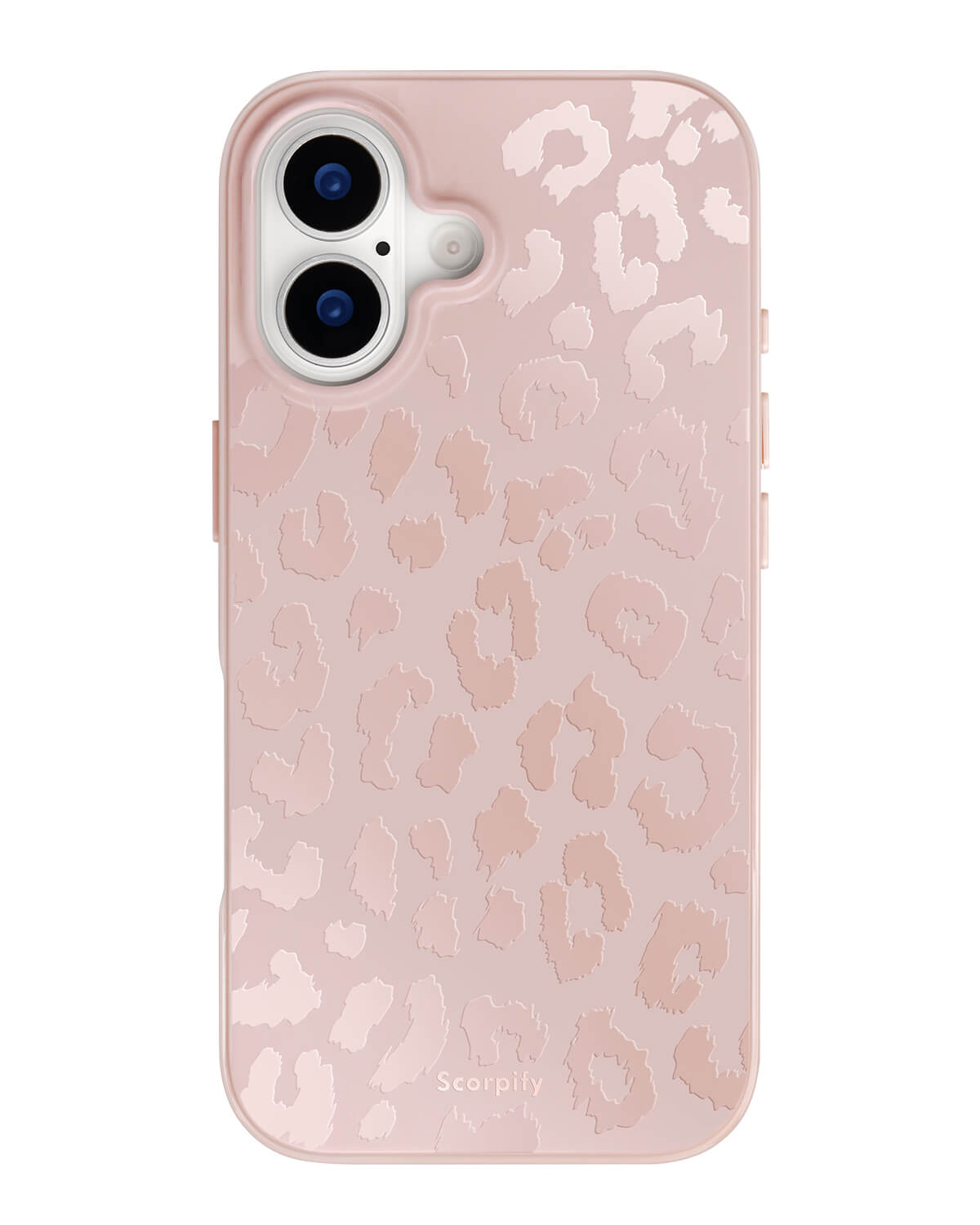 Nude-toned leopard iPhone case with a soft modern pattern