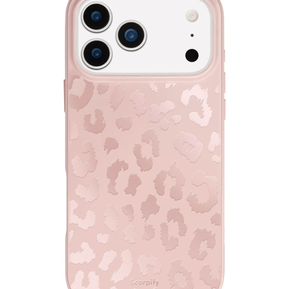Neutral leopard design featured on a slim iPhone case