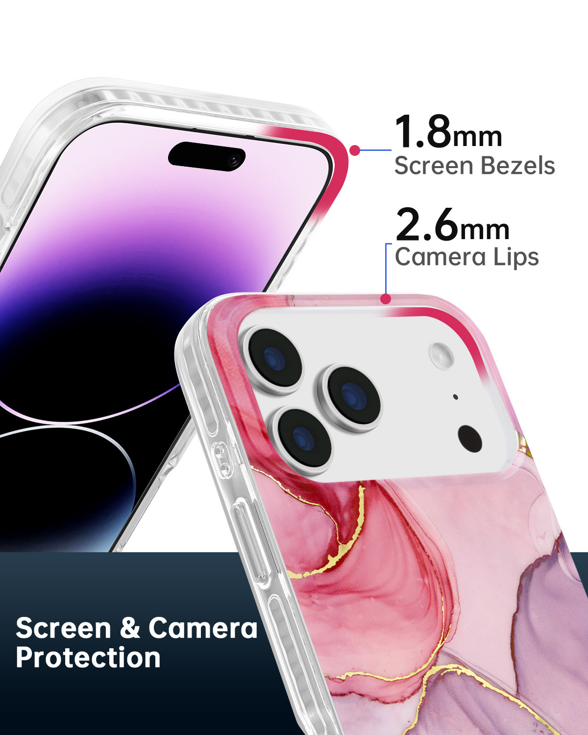 Clear iPhone 17 Phone Case Built For Screen and Camera Protection