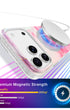 Protective floral iPhone case MagSafe compatible