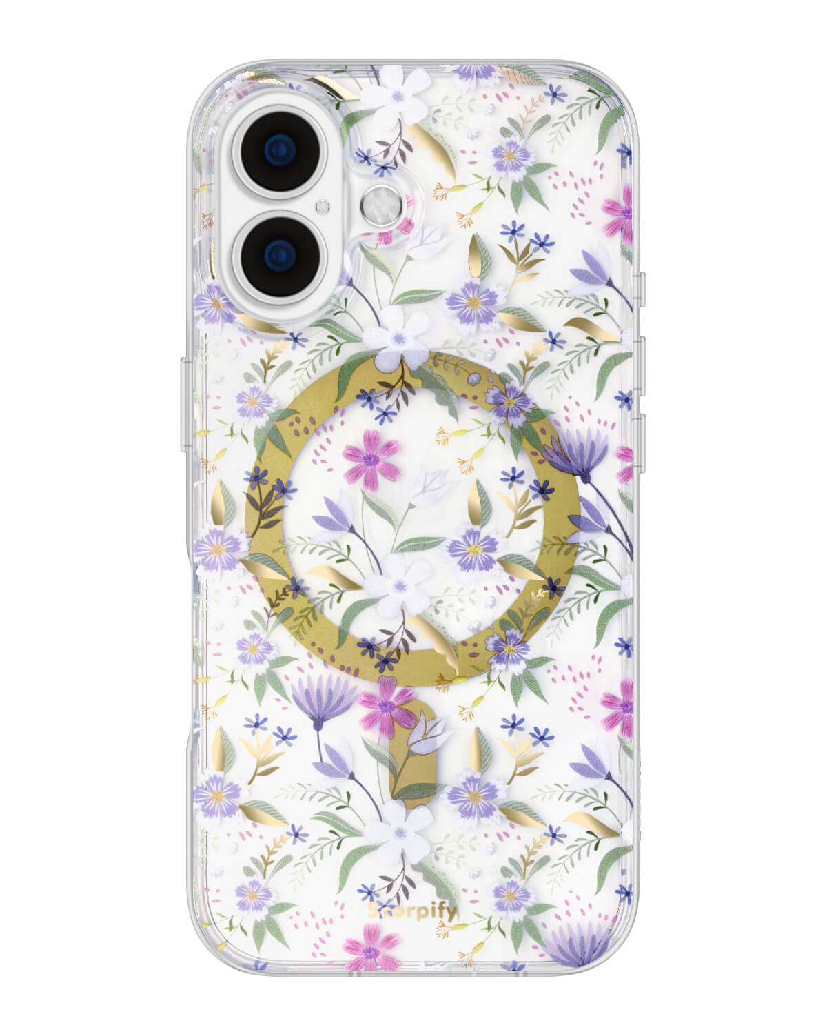 Purple Cherry Blossom MagSafe iPhone Case