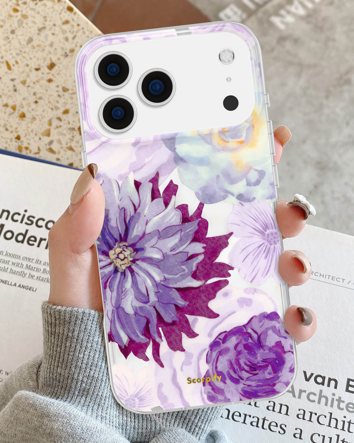 iphone_17_Purple_Zinnia_case_pic_17_pro_max_handhold_scorpify