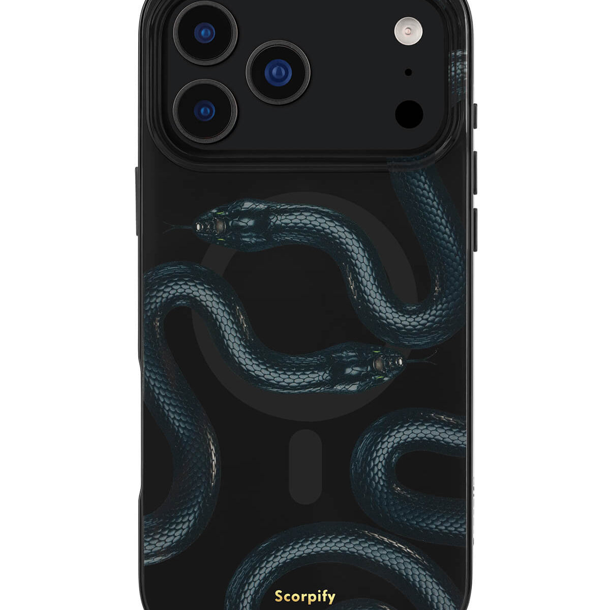 Shadow Black Snake MagSafe iPhone Case
