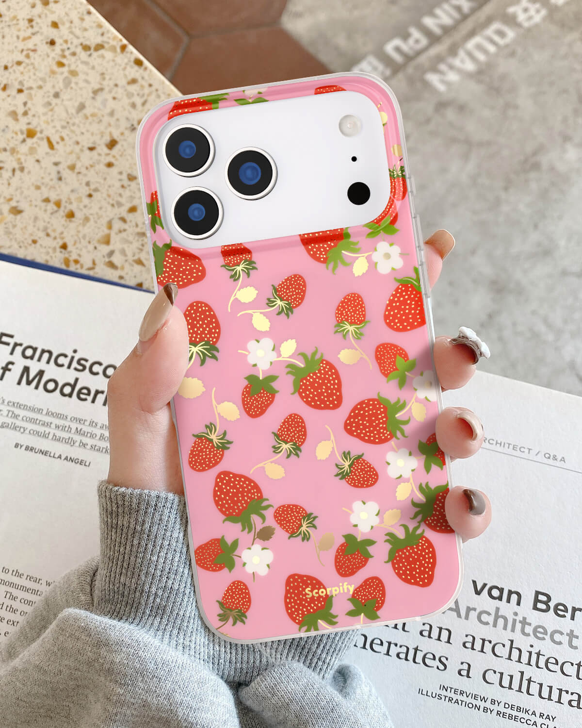 Scorpify iPhone 17 Case Strawberry Party Impact Case with MagSafe