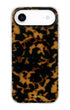 Classic tortoise iPhone 14 Pro case with durable finish