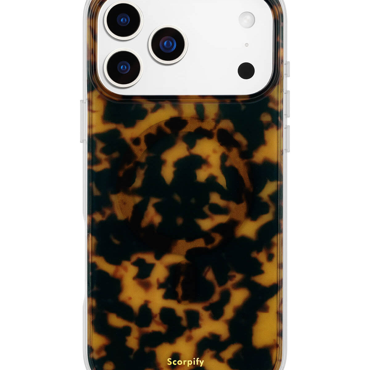 iPhone 17 brown tortoise shell MagSafe phone case