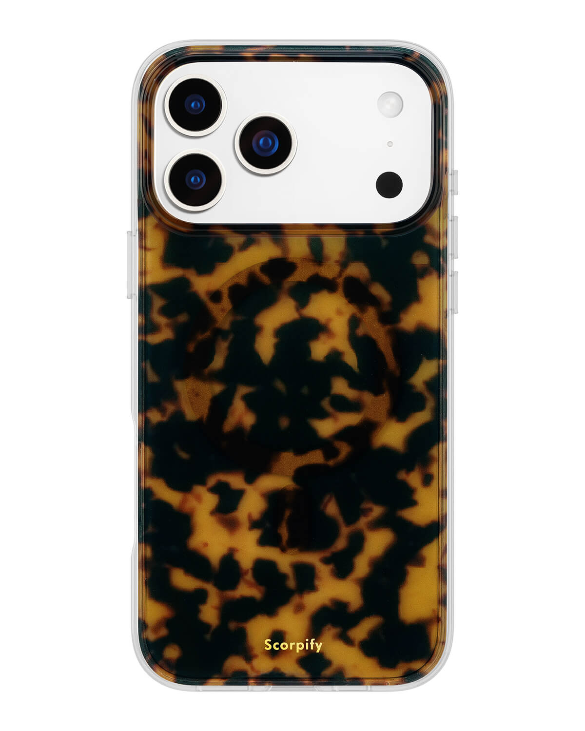 iPhone 17 brown tortoise shell MagSafe phone case