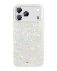 Sparkly pearl iPhone case front view