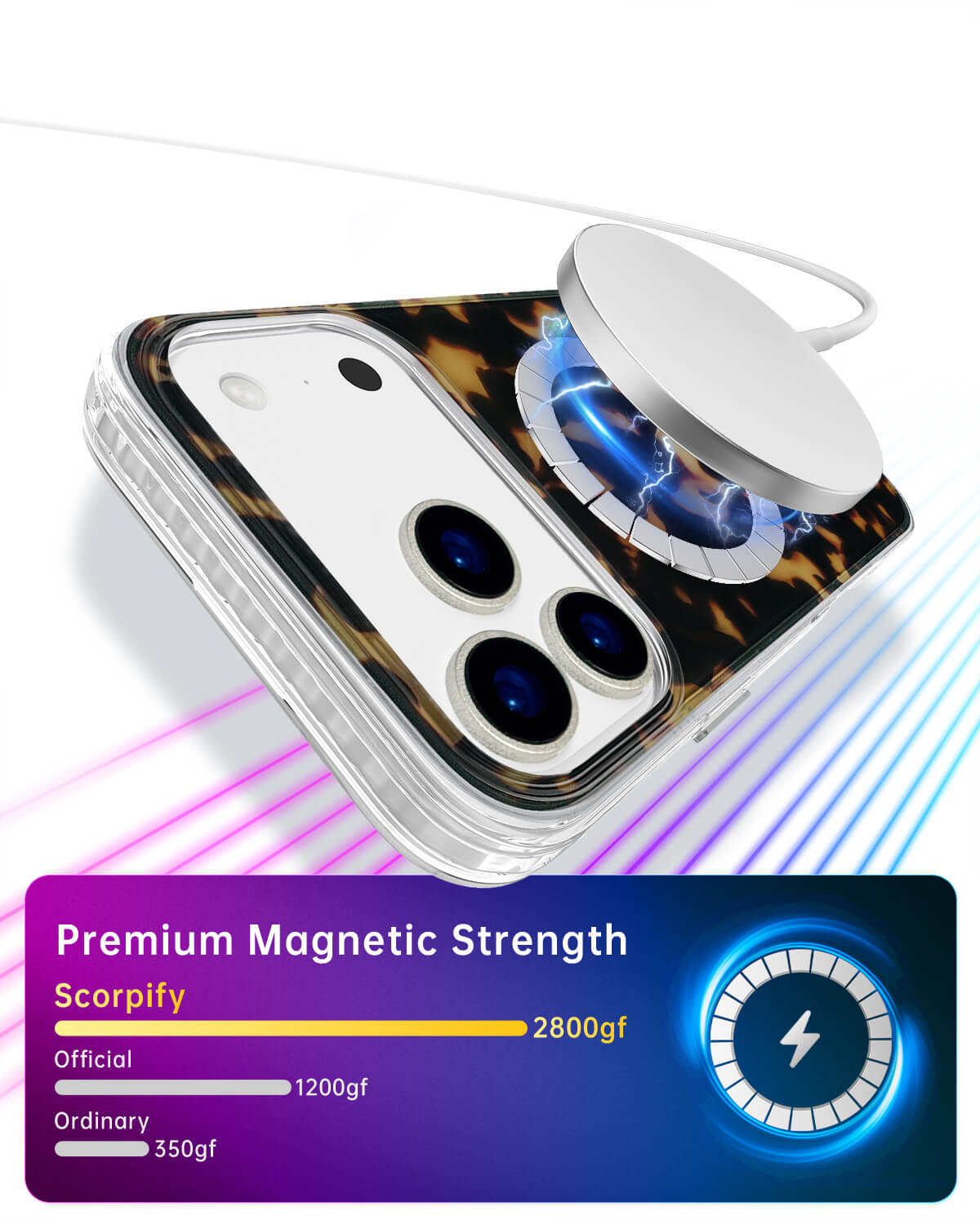 Protective tortoise shell phone case for iPhone 17