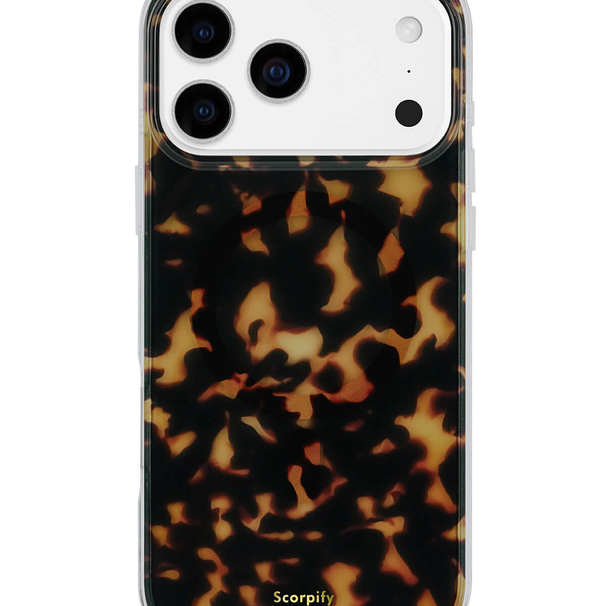 Dark Brown Tortoise Shell Magnetic iPhone Case