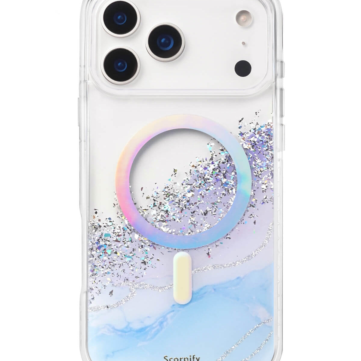 Gleam Arctic Aurora iPhone Case MagSafe compatible with wireless charger