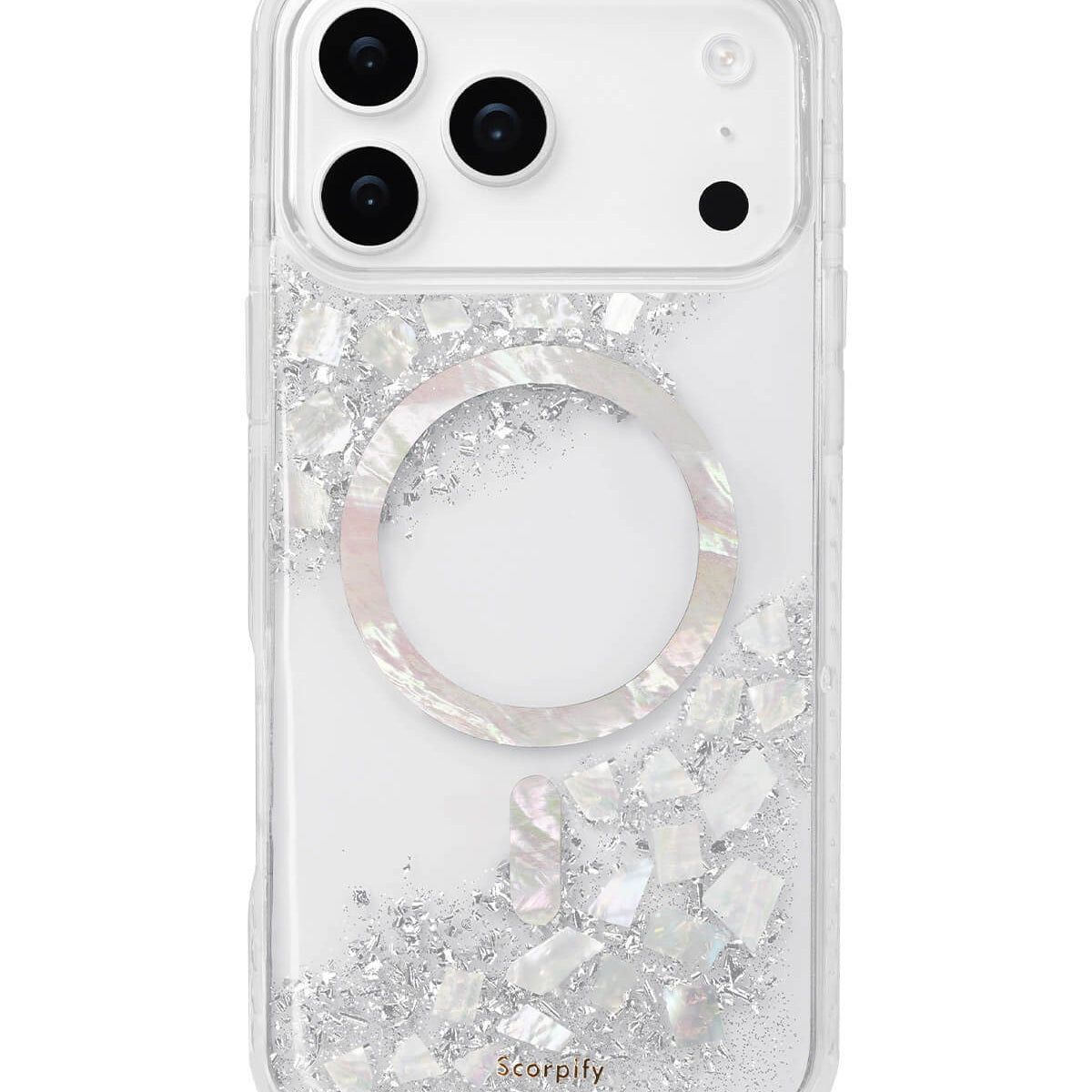iPhone 17 MagSafe case with pearl luster shimmer