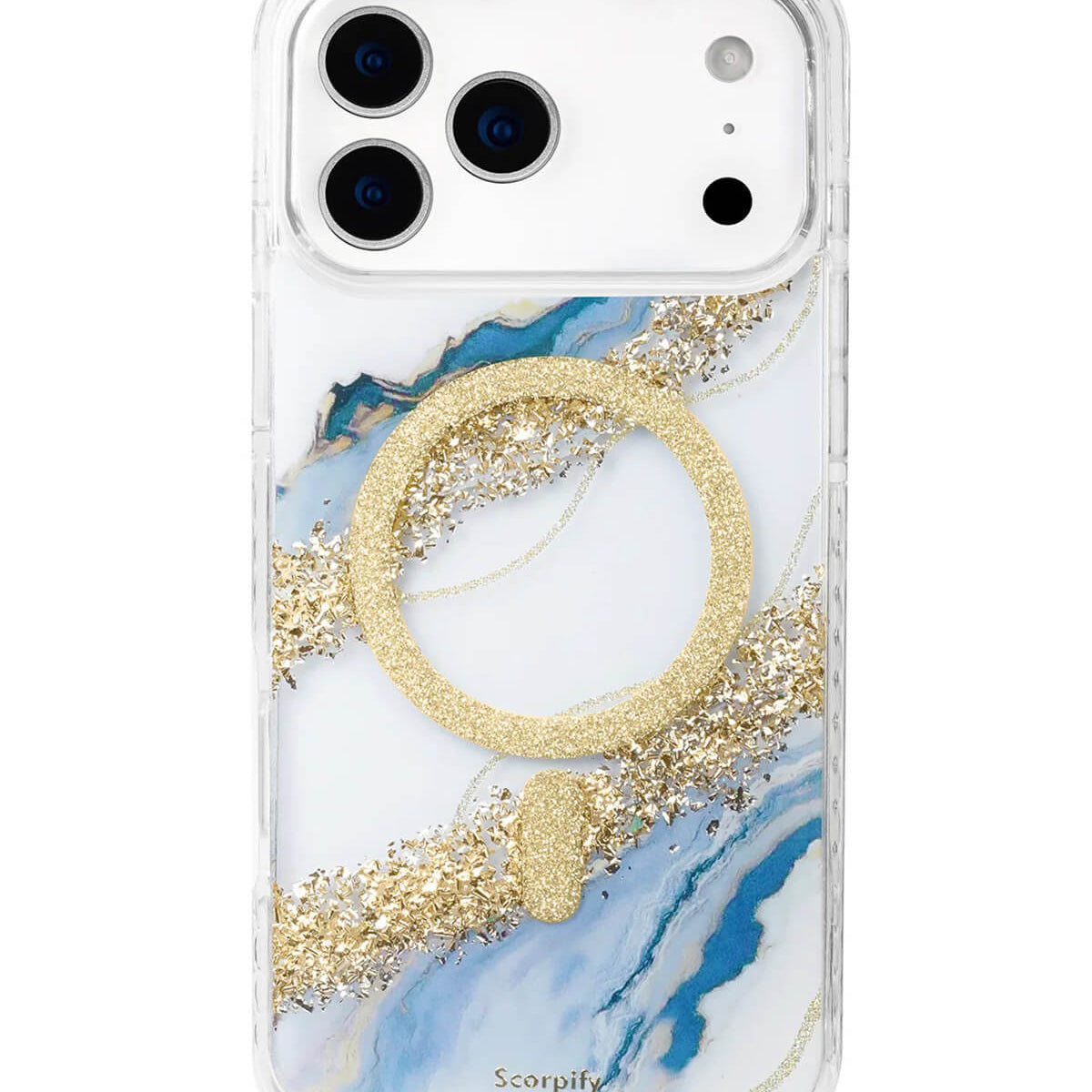 Gleam Tide Resin Phone Case With Iridescent Gloss Effect