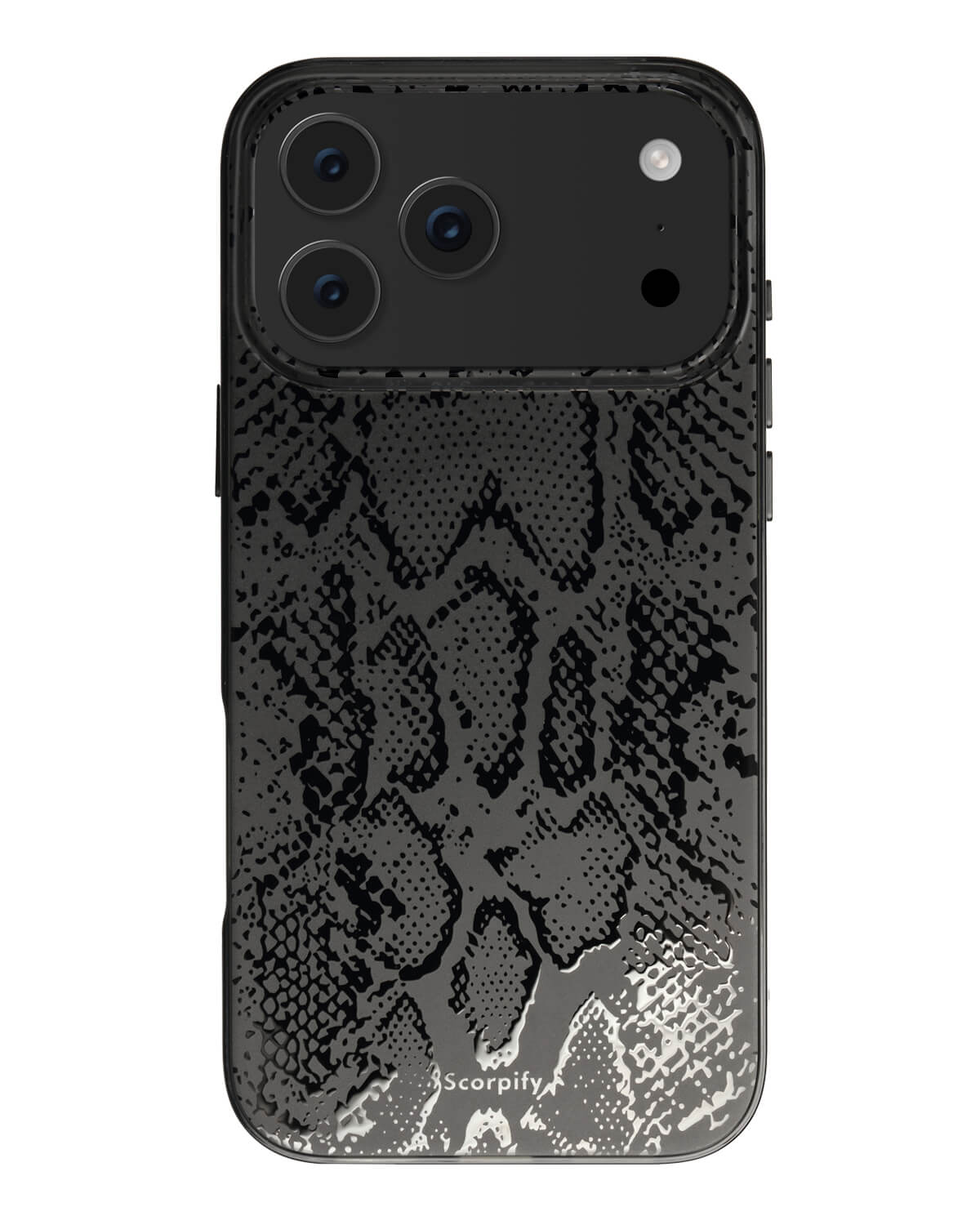 iPhone 17 matte black snake MagSafe phone case cover