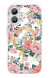 Artistic pink floral pattern applied to a magnetic iPhone case