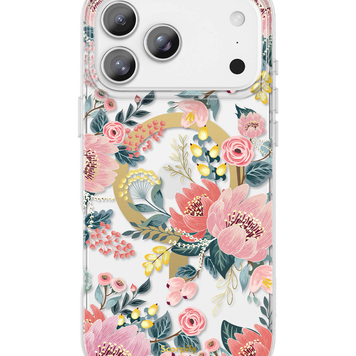 Delicate night-blooming flower artwork on a slim iPhone case