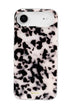 Durable MagSafe phone case with pink tortoise shell print