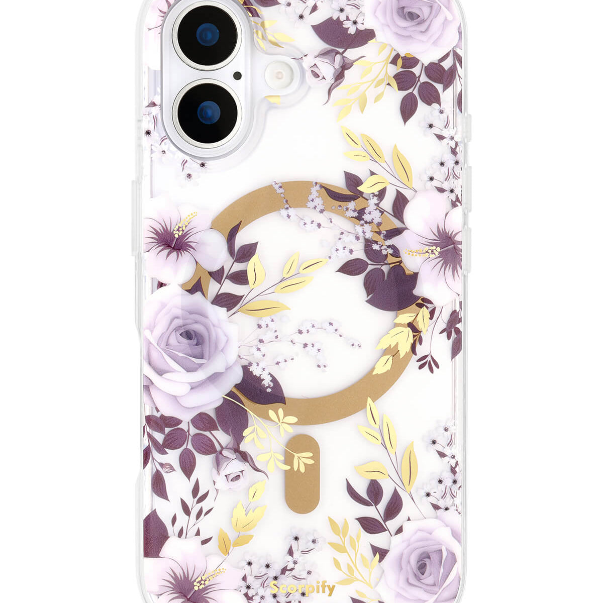 Purple Rose Flower Phone Cover for iPhone 17