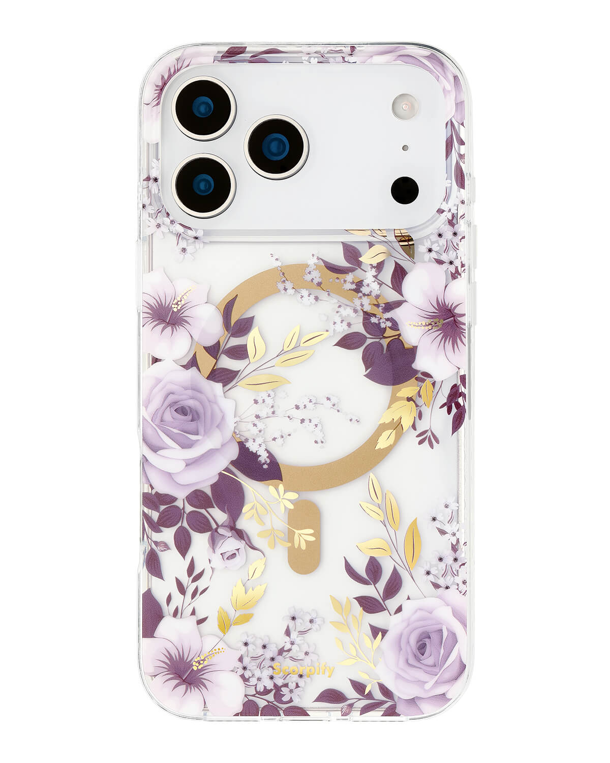 Elegant Floral Phone Case With Subtle Protective Touch for iPhone 17