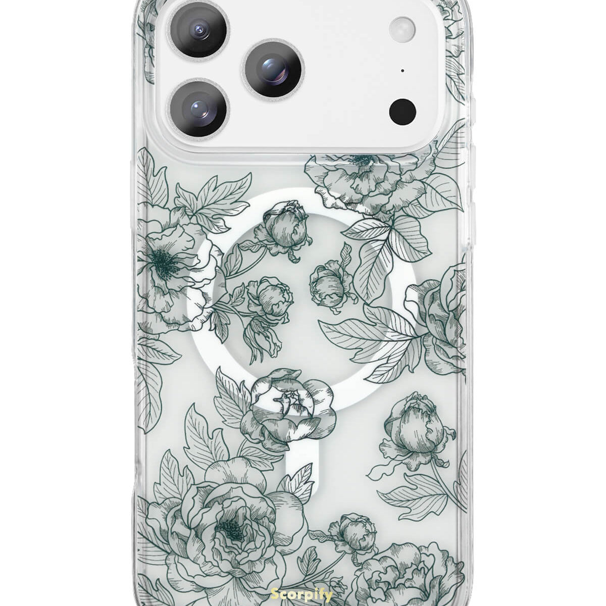 Elegant Floral Phone Case With Bright Blooming Design for iPhone 17