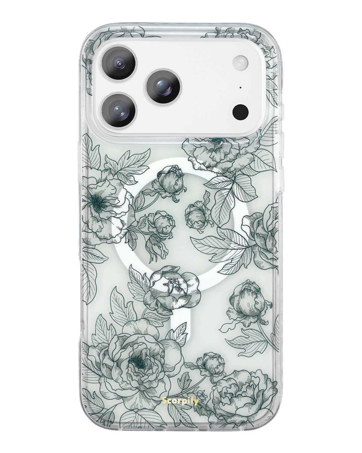 Elegant Floral Phone Case With Bright Blooming Design for iPhone 17