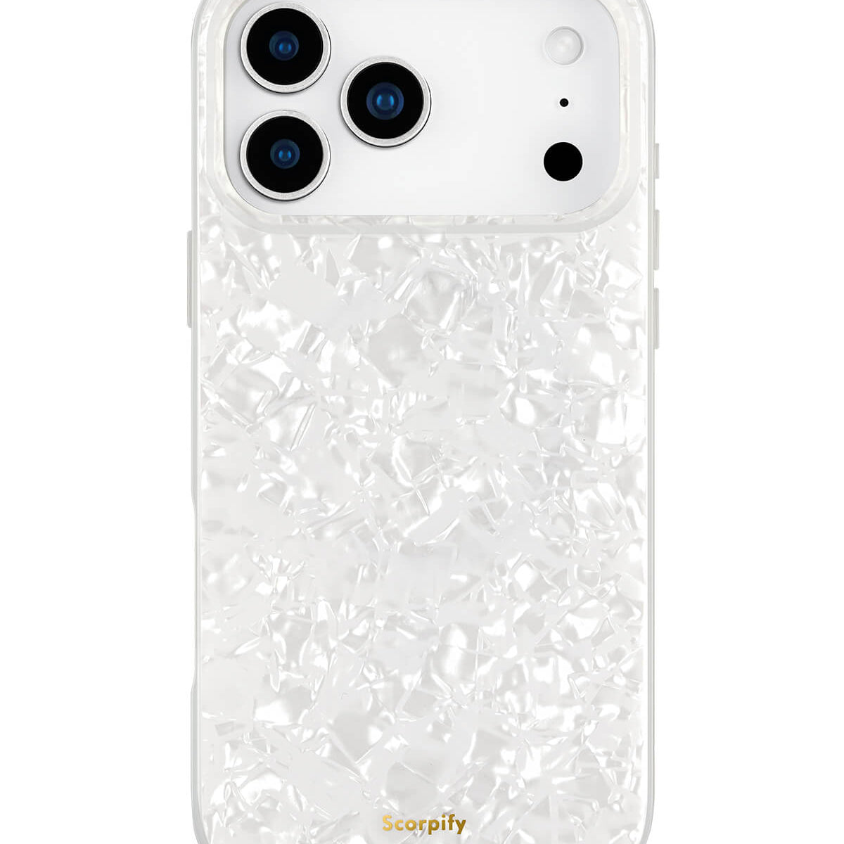 White pearl iPhone 17 MagSafe case cover