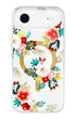 Fashionable iPhone cover floral in white primrose style