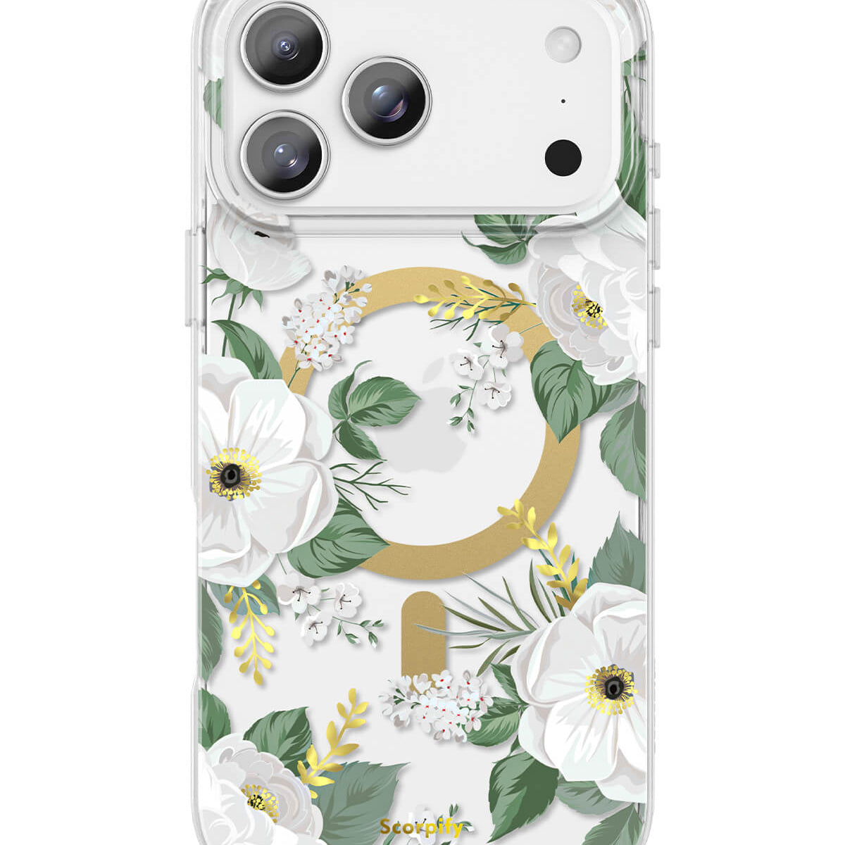 White Rose Magnetic iPhone Case