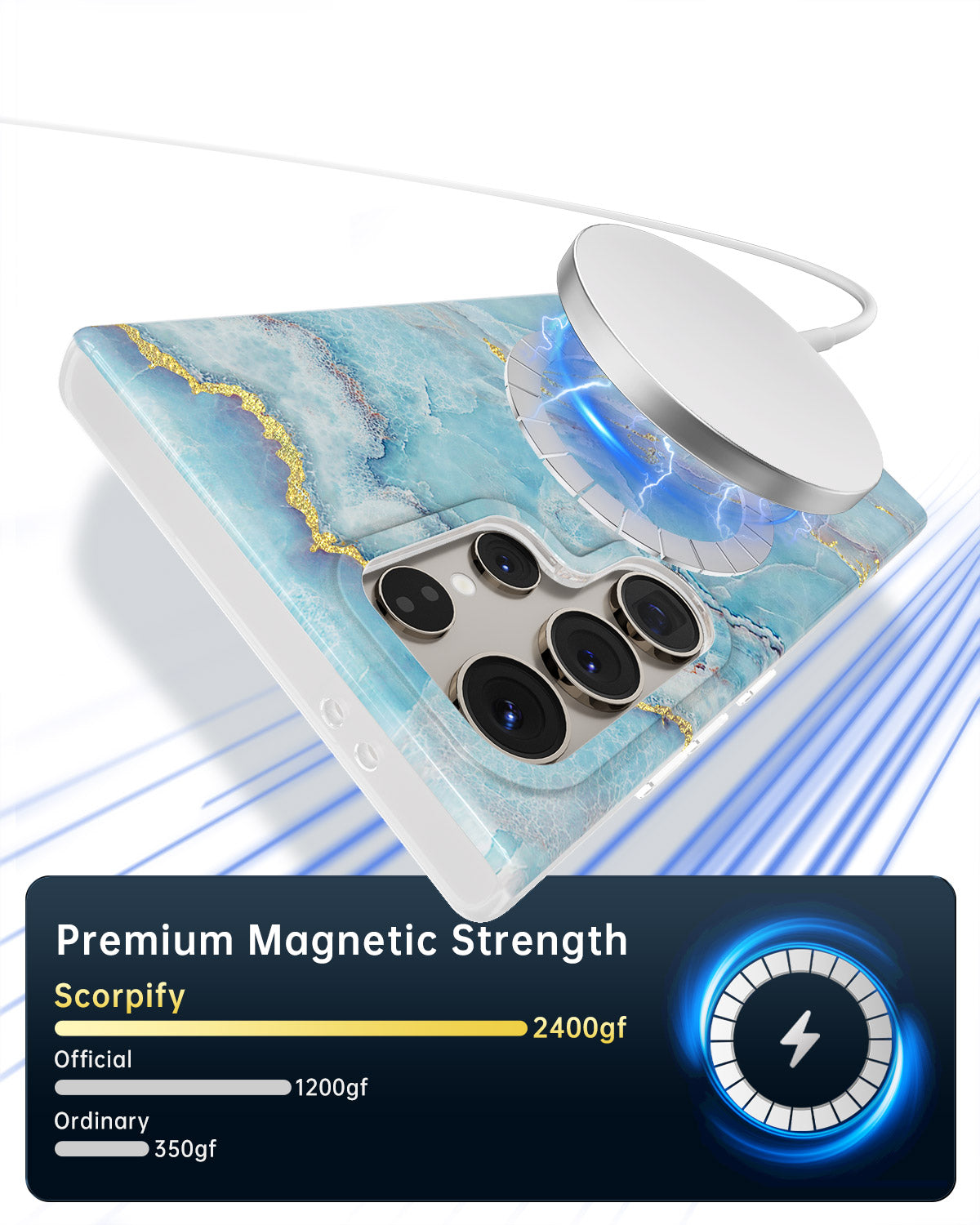 Icelandic Blue Marble MagSafe Samsung Galaxy Case