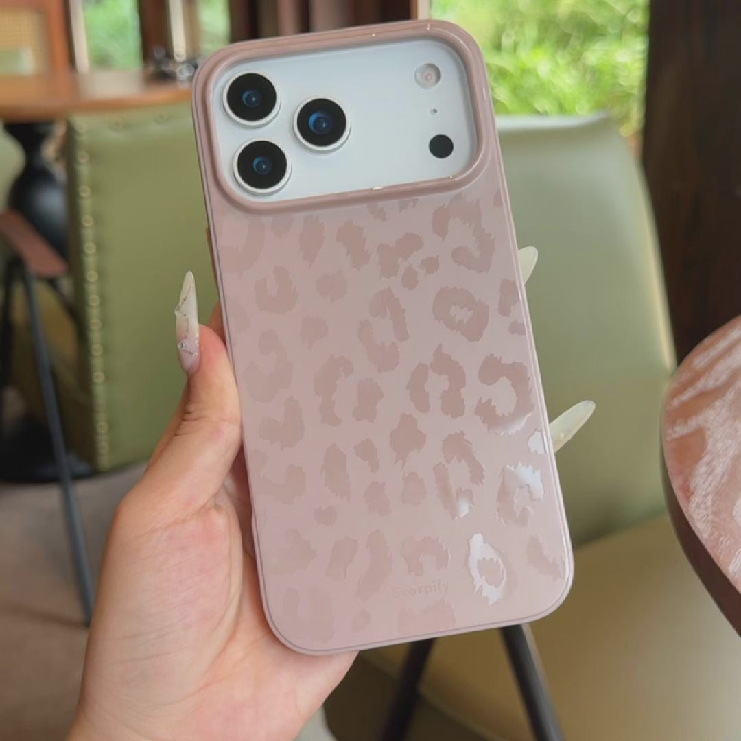 Nude Leopard MagSafe iPhone Case