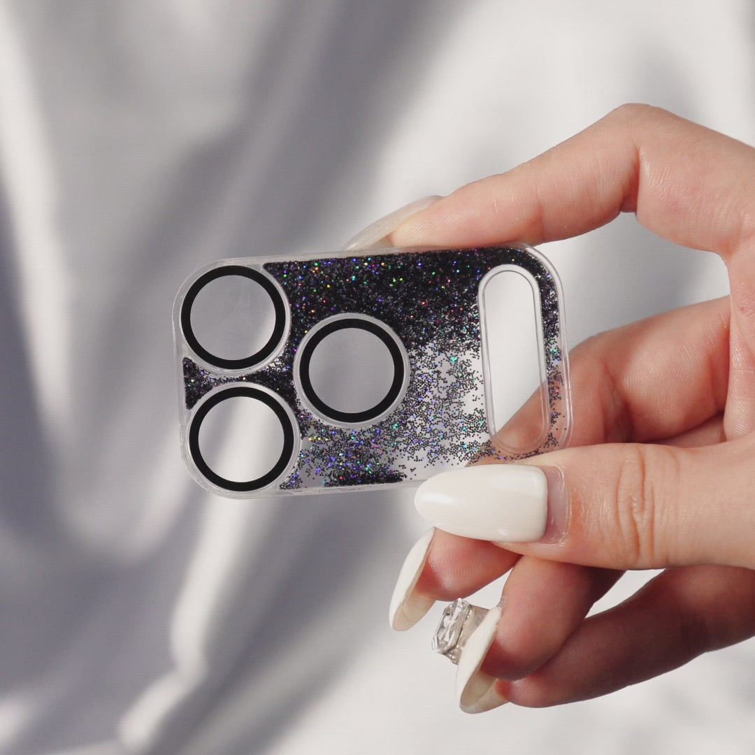 Black Gleam Flow Unibody Camera Lens Protector for iPhone