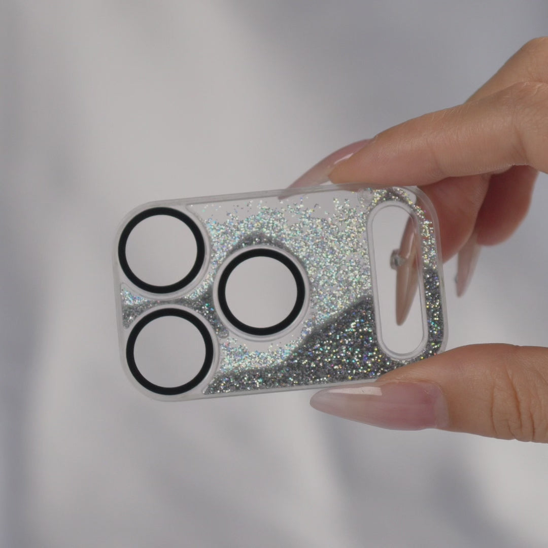 Silver Gleam Flow Unibody Camera Lens Protector for iPhone