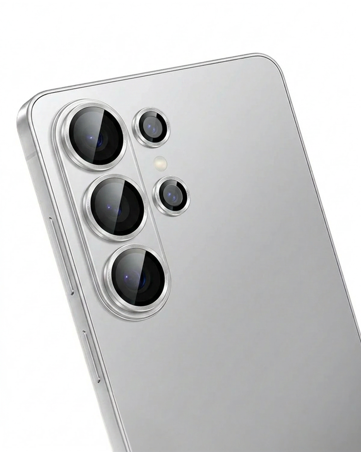 Clear Samsung lens protector with precise camera fit