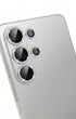 Clear camera lens protector with split lens design