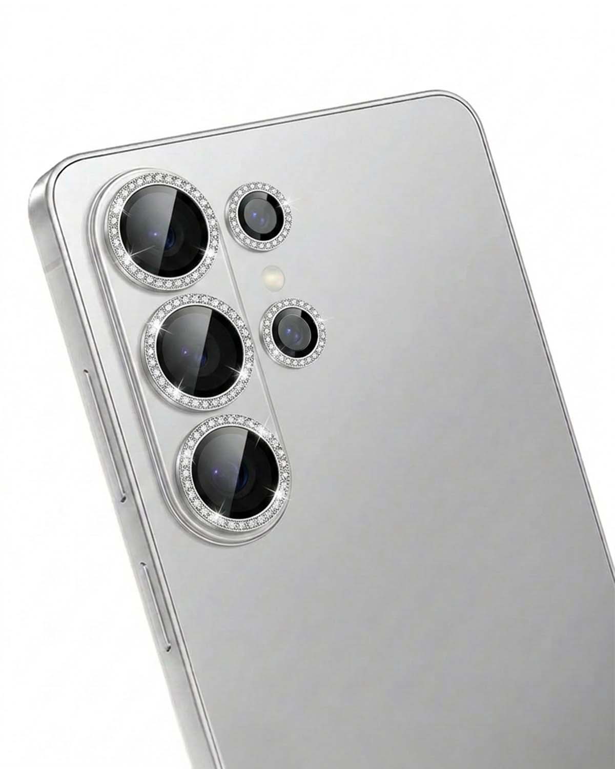 Clear camera lens protector with split lens design