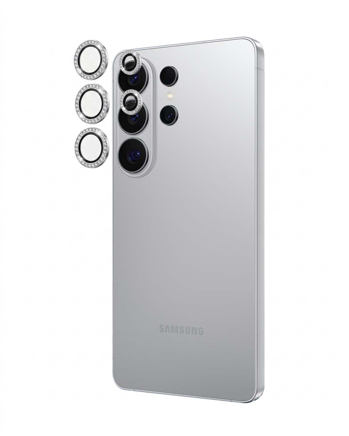 Split crystal lens protector for modern smartphones