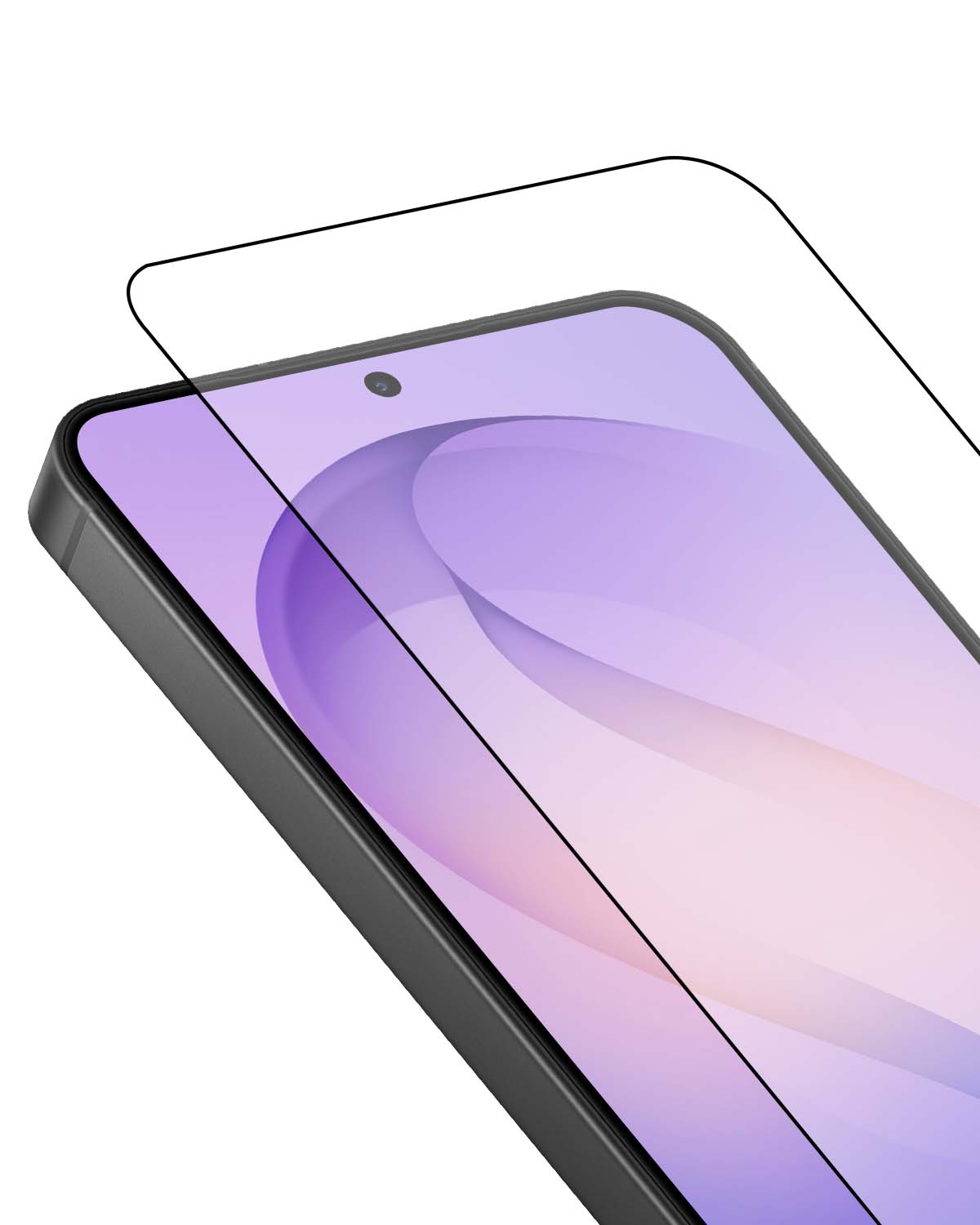 Clear Samsung screen protector with HD transparency
