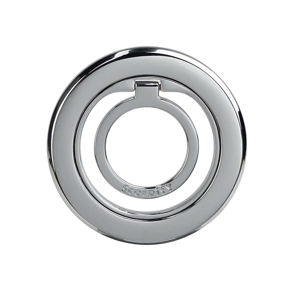 Stellar silver phone ring holder with solid metal finish
